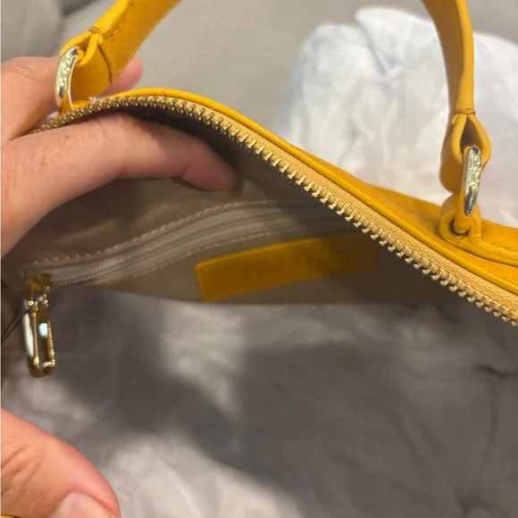 Yellow Leather Handbag for Spring + Summer - Picture 5 of 6